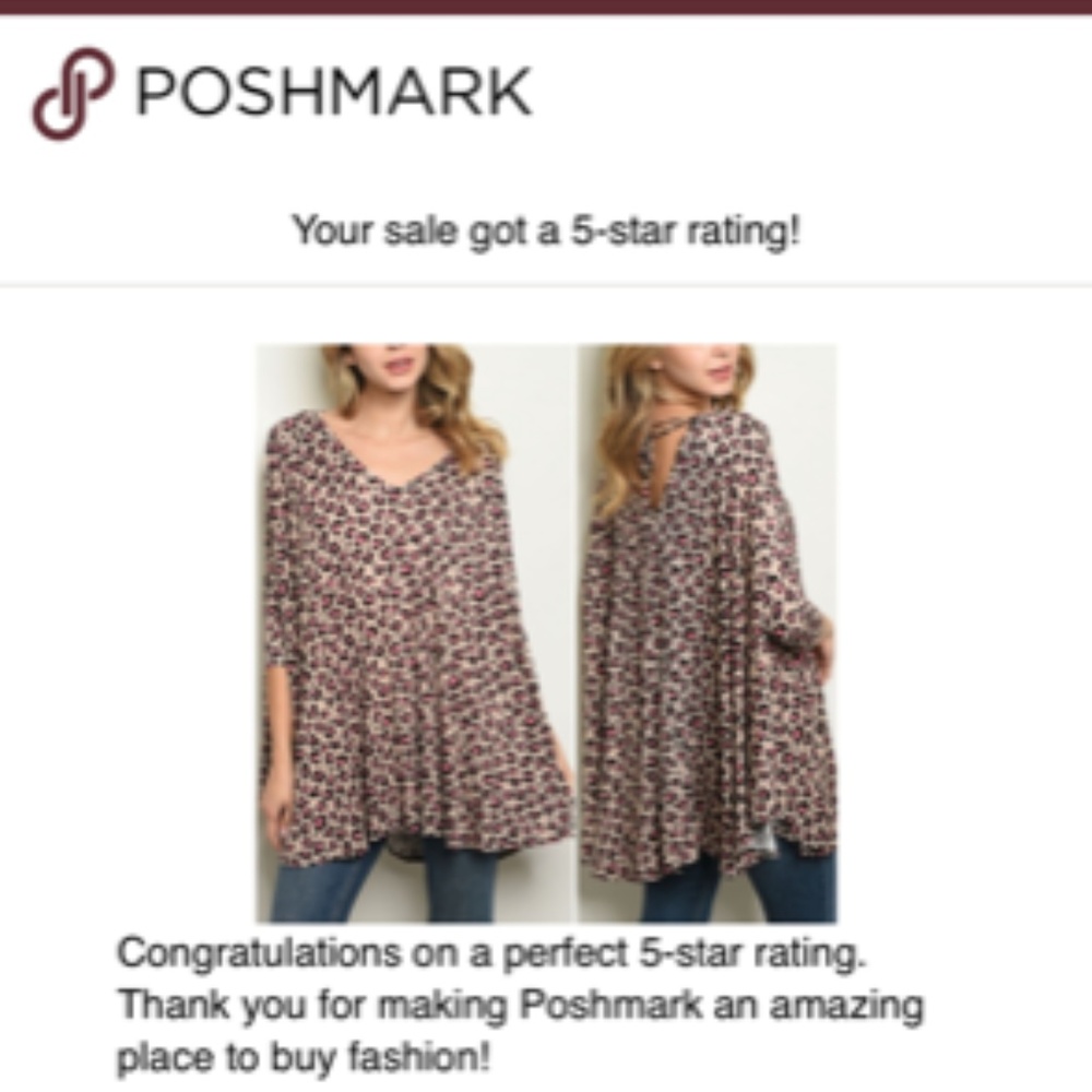 TAUPE PINK & BLACK LEOPARD PRINT TUNIC TOP - Picture 3 of 6